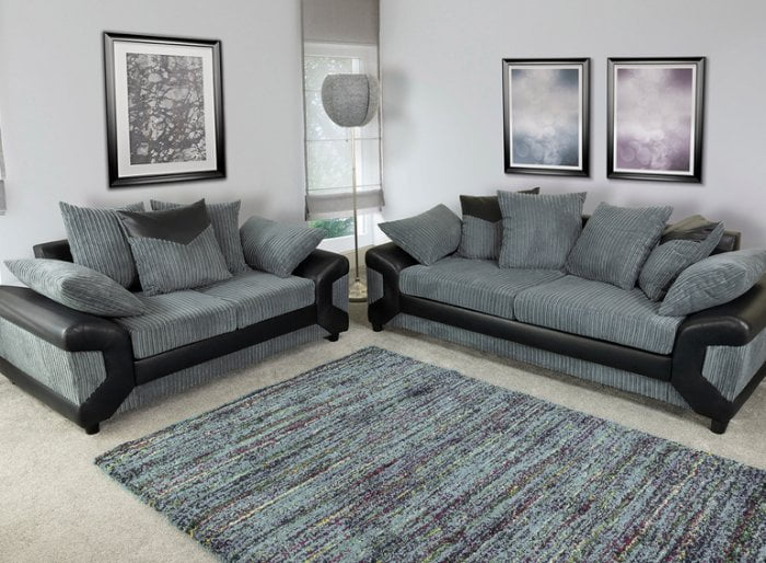 Mason Slate Grey 3 & 2 Seater Sofa Set Pay Weekly Carpets, Beds And