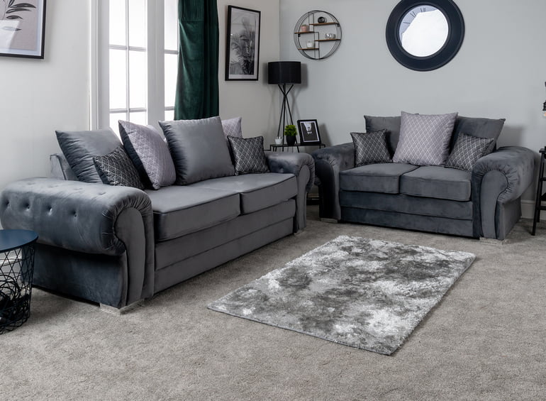 Mia 3 & 2 Seater Sofa Set Pay Weekly Carpets, Beds And Furniture