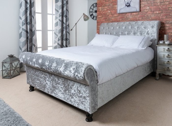 Monica Storage Bedframe & Dreamflex Mattress Pay Weekly Carpets, Beds