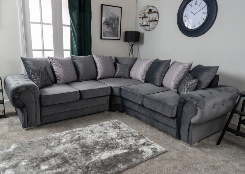 Romeo Corner Sofa Pay Weekly Carpets, Beds And Furniture