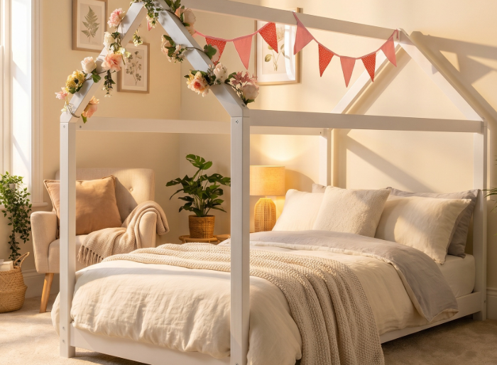 casa white kids bed