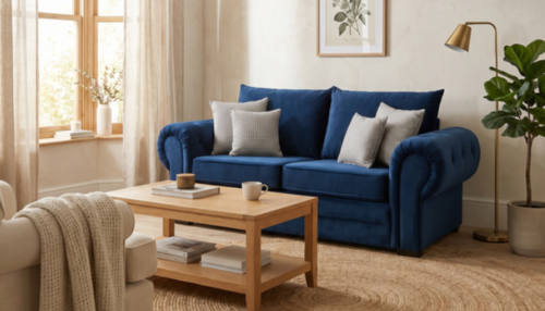 leonardo blue 3 seater sofa (1)