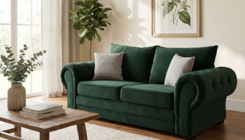 leonardo green 3 seater sofa (1)