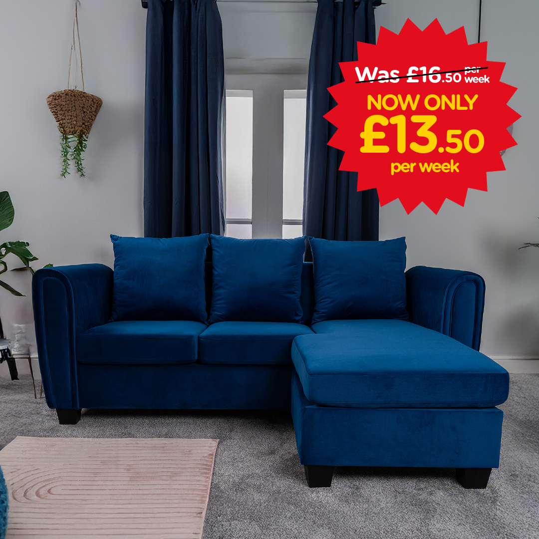 maddie dark blue sofa sale