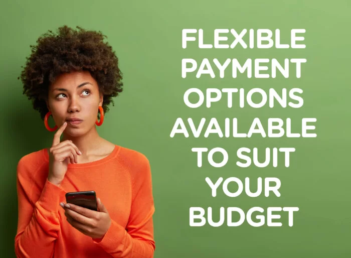 Pay per week flexible payment options