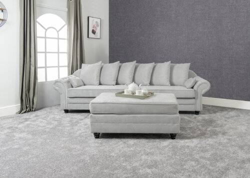Cleo light grey sofa set
