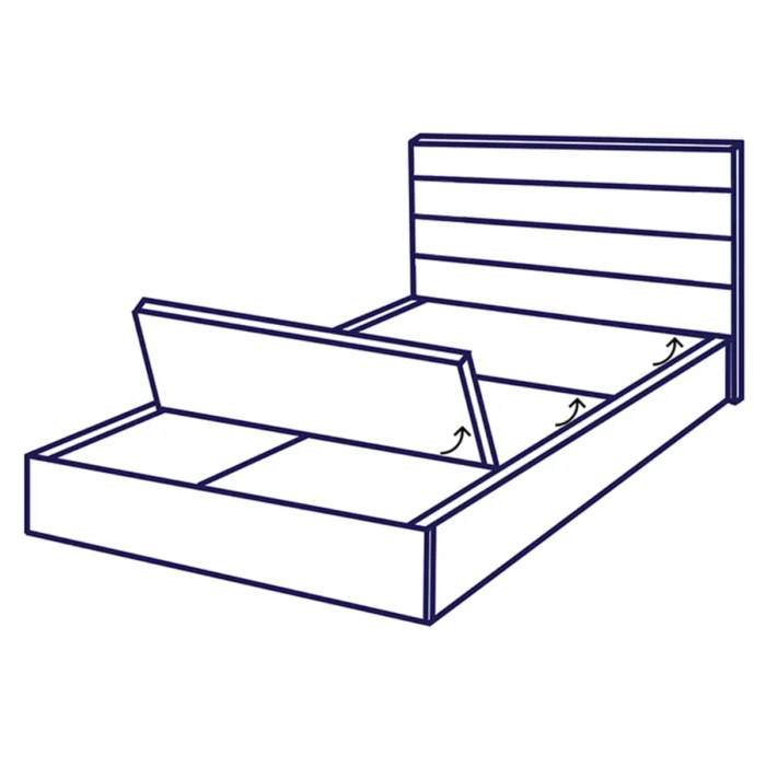 claret bed frame image