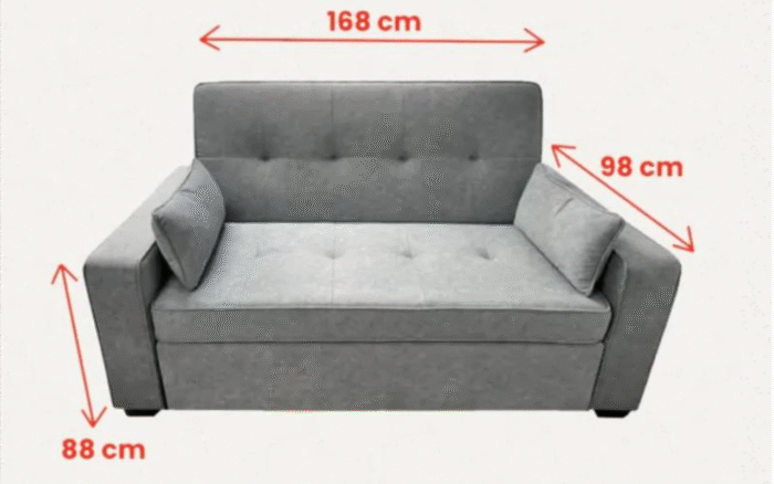 Diogo 2 Seater Pull Out Sofa Bed - Image 4
