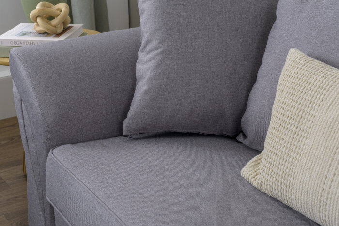 Willow Light Grey 2 Seater Sofa - Image 6