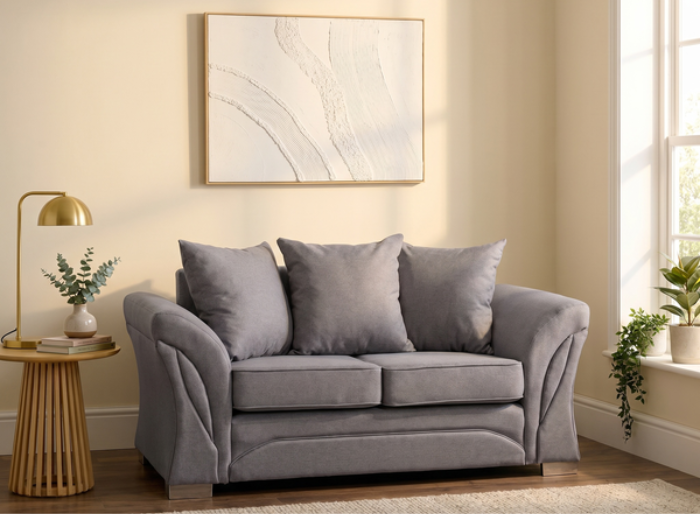 willow light grey 2 seater sofa