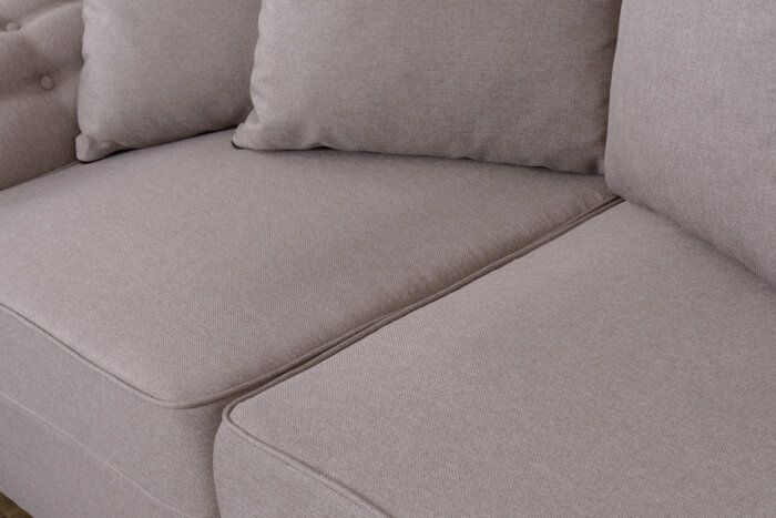 Chloe 3 & 2 Beige Seater Sofa Set - Image 5