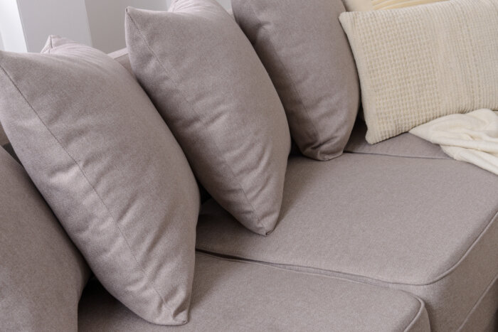 Chloe 3 & 2 Beige Seater Sofa Set - Image 7